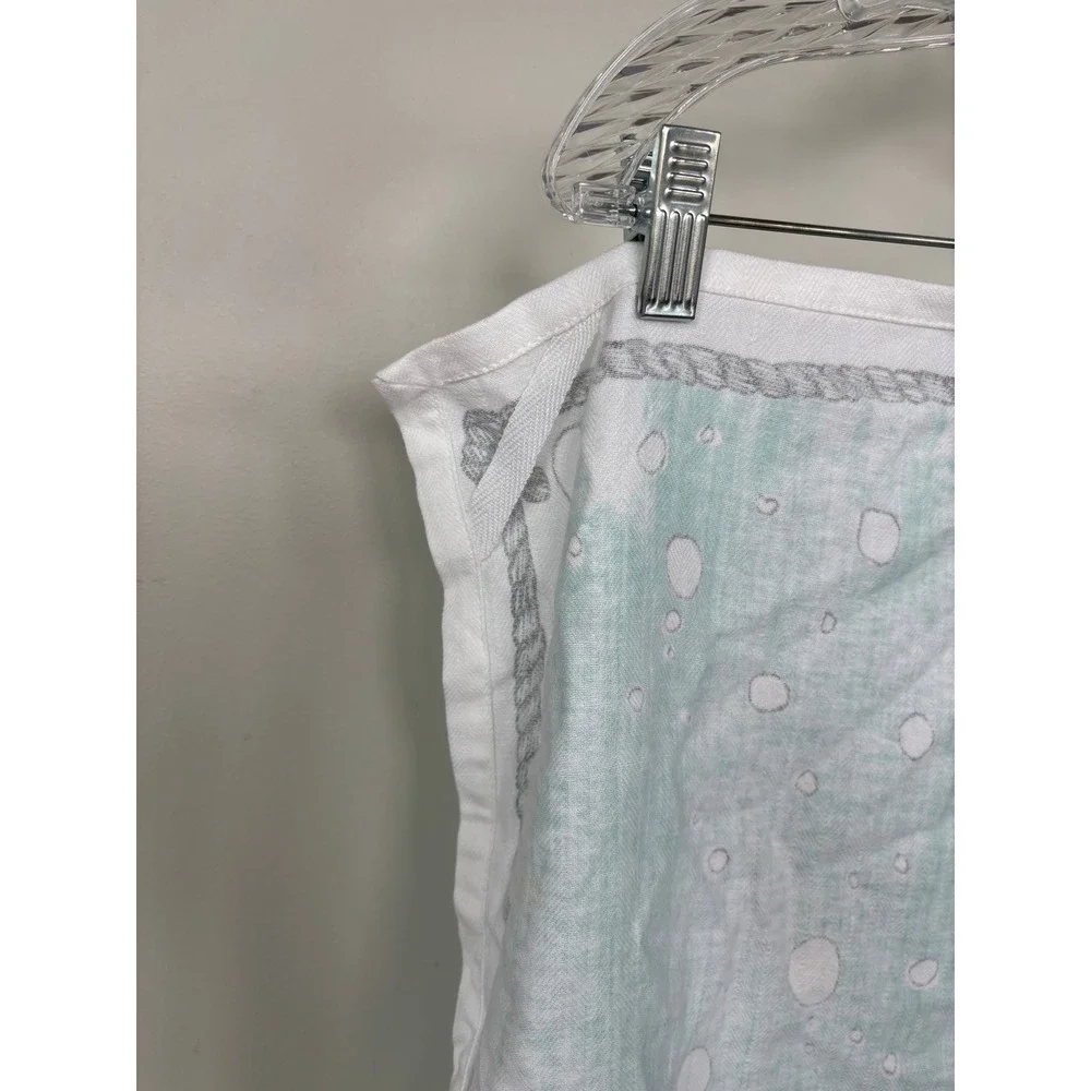 Anthropologie Christmas Octopus‎ Tea Towel Coastal Holiday Hand Towel Cotton